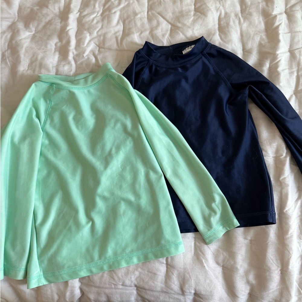 H&M Long Sleeve Tees Green and Blue